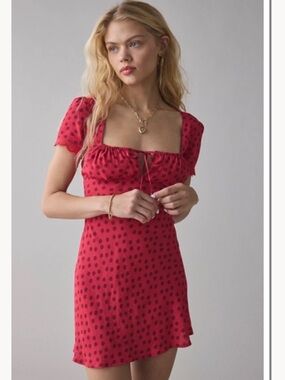 Urban Outfitters - Kimchi Sloan Square Neck Empire Waist Dress